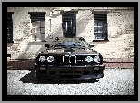 BMW 3, czarny, przód